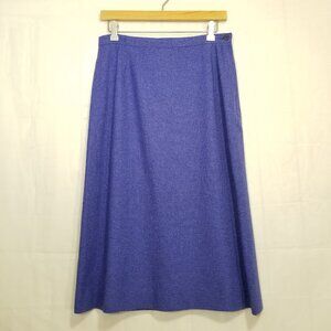 Vintage Pendleton A-line wool skirt blue sz M?